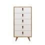 Hanah Home Frenzu Cómoda Roble y Blanco